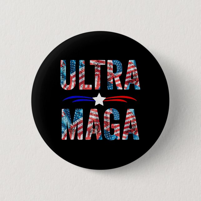Chapa Redonda De 5 Cm Joe Biden Ultra Maga  (Anverso)