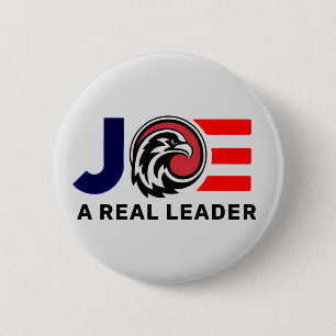 Chapa Redonda De 5 Cm Joe Biden: Un verdadero líder