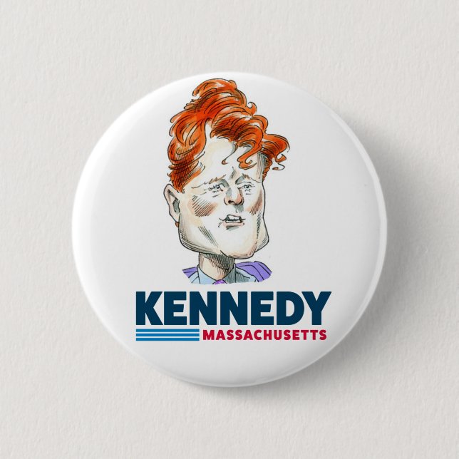 Chapa Redonda De 5 Cm Joe Kennedy para el Senado de Estados Unidos 2020 (Anverso)