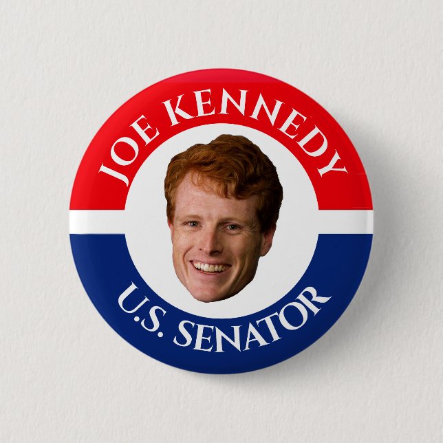 Chapa Redonda De 5 Cm Joe Kennedy por senador (Anverso)