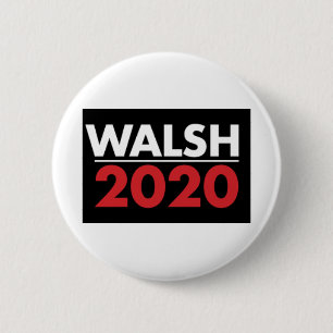 Chapa Redonda De 5 Cm Joe Walsh para presidente 2020