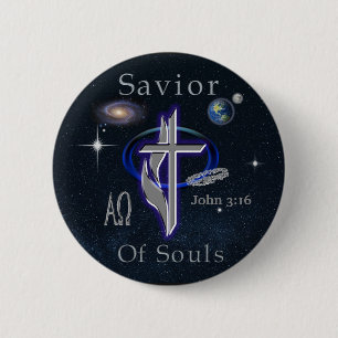 Chapa Redonda De 5 Cm JOhn 3:16