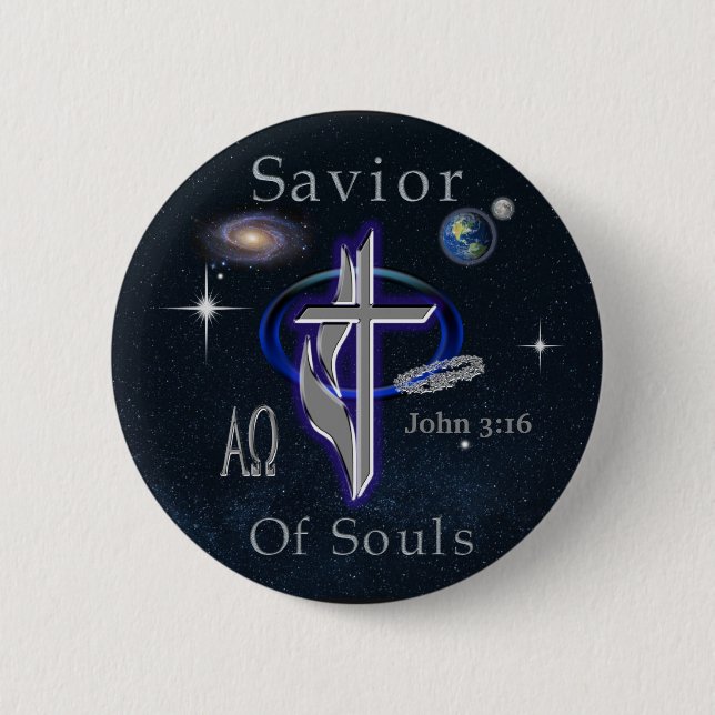 Chapa Redonda De 5 Cm JOhn 3:16 (Anverso)