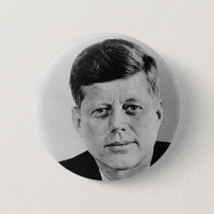 Chapa Redonda De 5 Cm John F. Kennedy