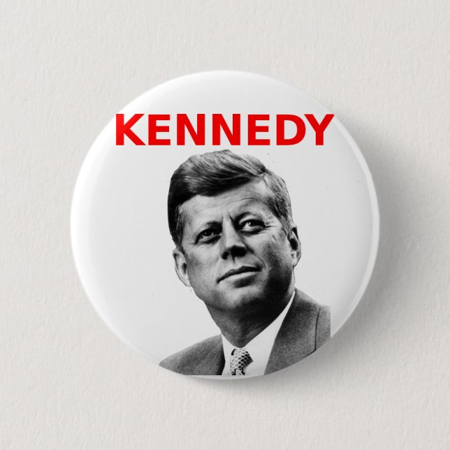 Chapa Redonda De 5 Cm John F. Kennedy (Anverso)