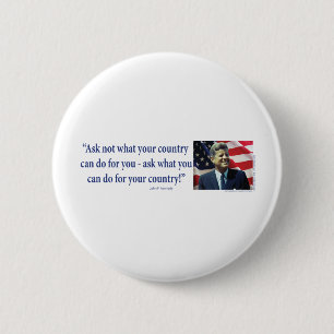 Chapa Redonda De 5 Cm John F Kennedy