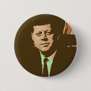 Chapa Redonda De 5 Cm John F Kennedy