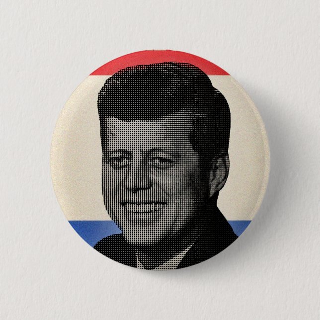 Chapa Redonda De 5 Cm John F. Kennedy (Anverso)