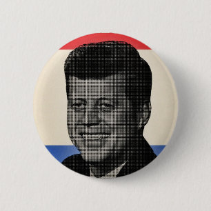 Chapa Redonda De 5 Cm John F. Kennedy