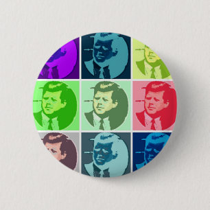 Chapa Redonda De 5 Cm John F. Kennedy/JFK