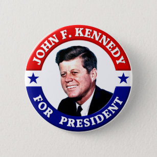 Chapa Redonda De 5 Cm John F Kennedy Para Presidente