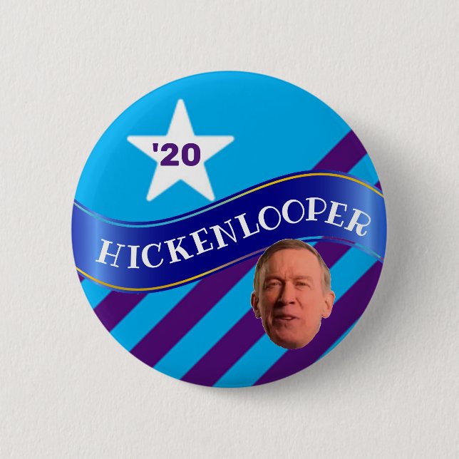 Chapa Redonda De 5 Cm John Hickenlooper para Presidente (Anverso)