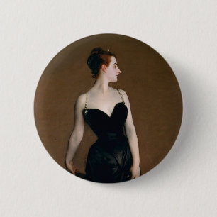 Chapa Redonda De 5 Cm John Singer Sargent Madame X Retrato Clásico