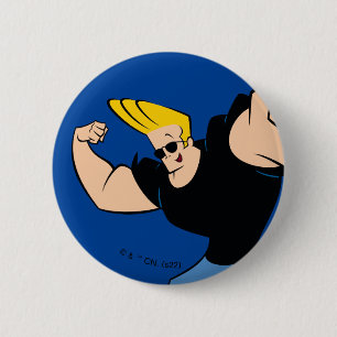 Chapa Redonda De 5 Cm Johnny Bravo Iconic Pose