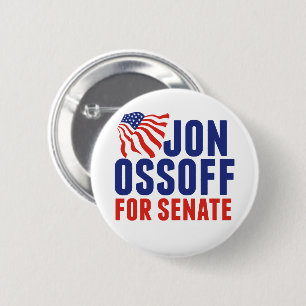 Chapa Redonda De 5 Cm Jon Ossoff al Senado 2026 Elección Georgia
