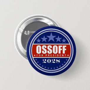 Chapa Redonda De 5 Cm Jon Ossoff Presidente 2028