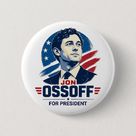 Chapa Redonda De 5 Cm Jon Ossoff Presidente 2028