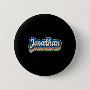 Chapa Redonda De 5 Cm Jonathan Nombre De Niño Estilo Retro 70s 80s Pers