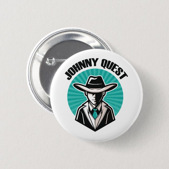 Chapa Redonda De 5 Cm Jonny Quest (Anverso y reverso)