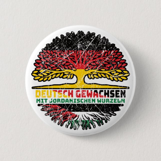 Chapa Redonda De 5 Cm Jordanien Jordanisch Deutsch Deutschland Baum (Anverso)