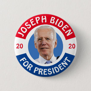 Chapa Redonda De 5 Cm Joseph Biden para Presidente 2020