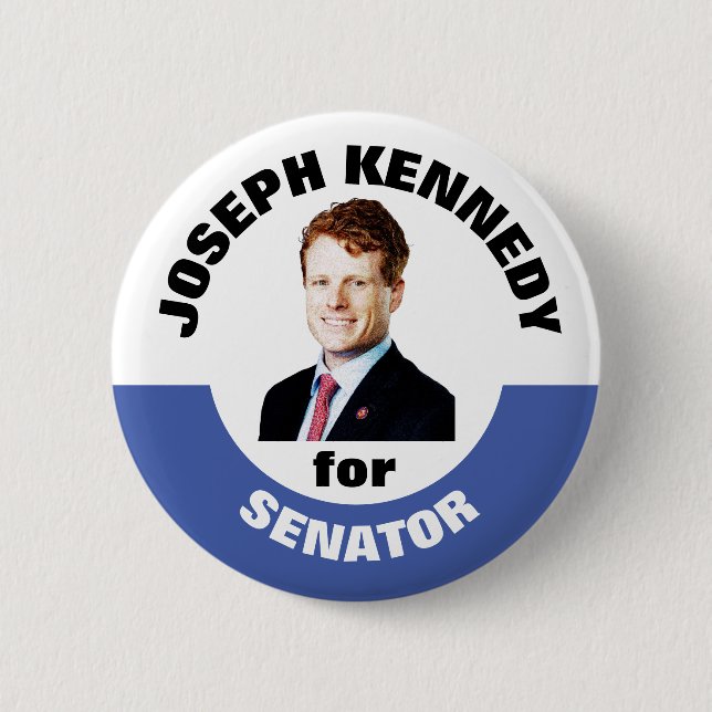 Chapa Redonda De 5 Cm Joseph Kennedy para Senador (Anverso)
