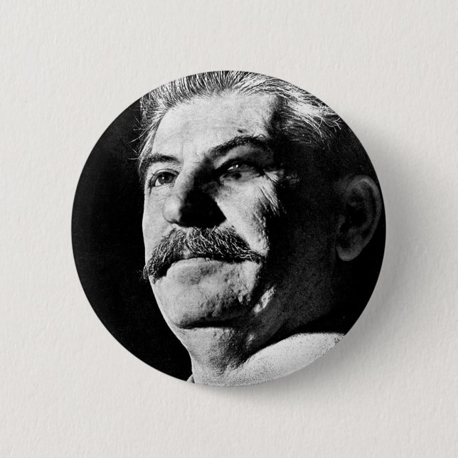 Chapa Redonda De 5 Cm Joseph Stalin (Anverso)