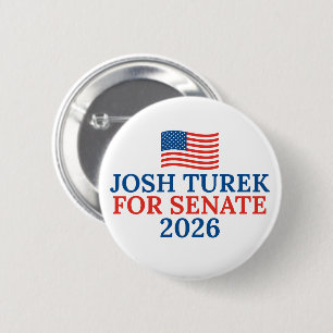 Chapa Redonda De 5 Cm Josh Turek para Senado 2026 Elección Iowa