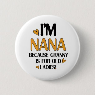 Chapa Redonda De 5 Cm Joven Nana Gráfica Nana Clipart Diseño Arte Abuelo