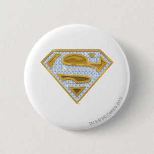 Chapa Redonda De 5 Cm Joyas azules supergirl