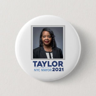 Chapa Redonda De 5 Cm Joycelyn Taylor para alcalde de Nueva York 2021