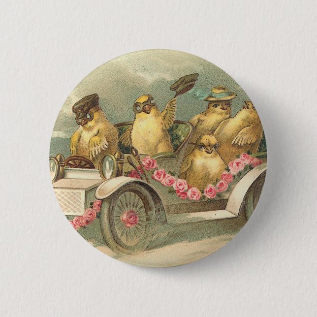 Chapa Redonda De 5 Cm Joyeuses Pâques Cute Vieja Pascua (Anverso)