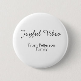 Chapa Redonda De 5 Cm Joyful Vibes red Christmas add family name date