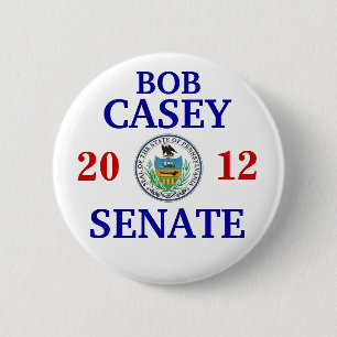 Chapa Redonda De 5 Cm JR de Bob Casey PARA el SENADO