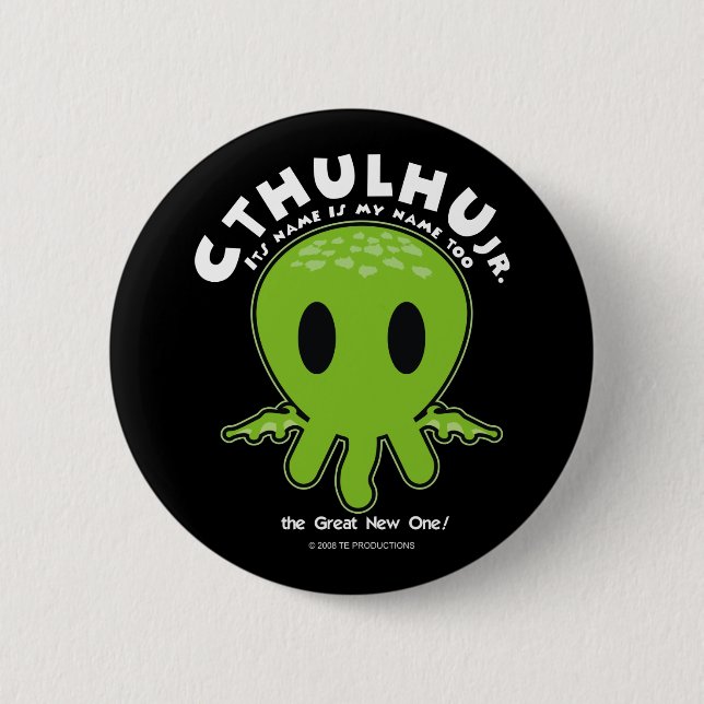 Chapa Redonda De 5 Cm JR de Cthulhu - icono (Anverso)