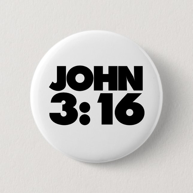 Chapa Redonda De 5 Cm Juan 3:16 (Anverso)