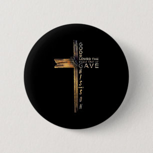 Chapa Redonda De 5 Cm Juan 3_16 Cruz Cristiana Biblia Actualización 2025