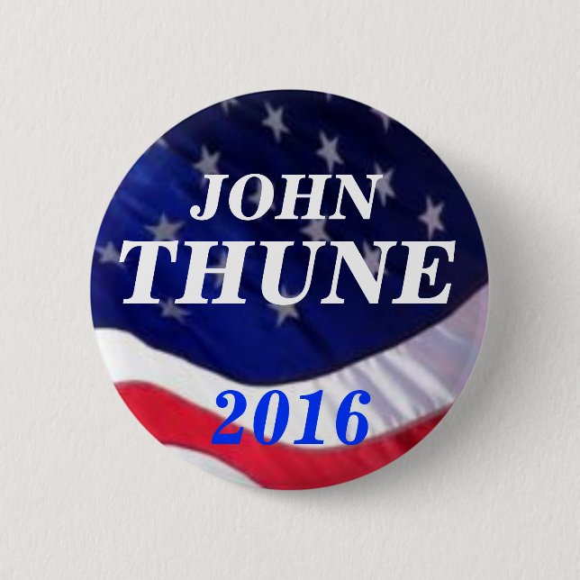 Chapa Redonda De 5 Cm Juan Thune 2016 (Anverso)