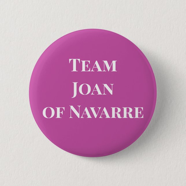 Chapa Redonda De 5 Cm Juana de Navarra (Anverso)