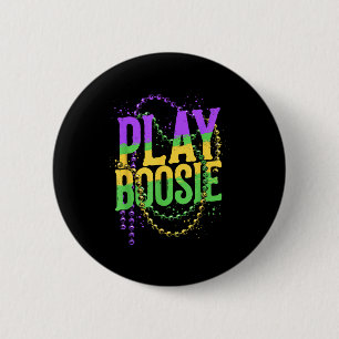 Chapa Redonda De 5 Cm Juega cuentas de Boosie Mardi Gras Carnaval Louisi