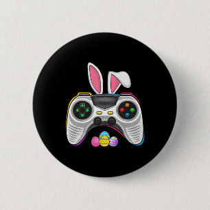 Chapa Redonda De 5 Cm Juego Bunny Eggs Costume Día de Pascua Niños Gamin