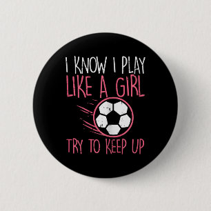 Chapa Redonda De 5 Cm Juego Como Chicas De Futbolistas Chicas Cutos