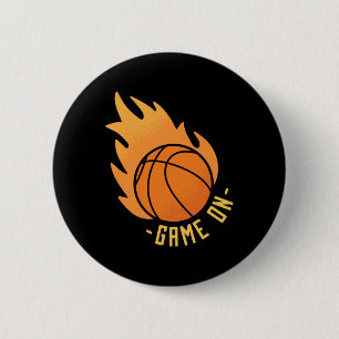 Chapa Redonda De 5 Cm Juego de baloncesto activado
