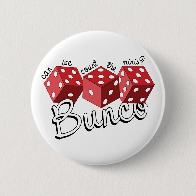 Chapa Redonda De 5 Cm Juego de dados Bunco (Anverso)