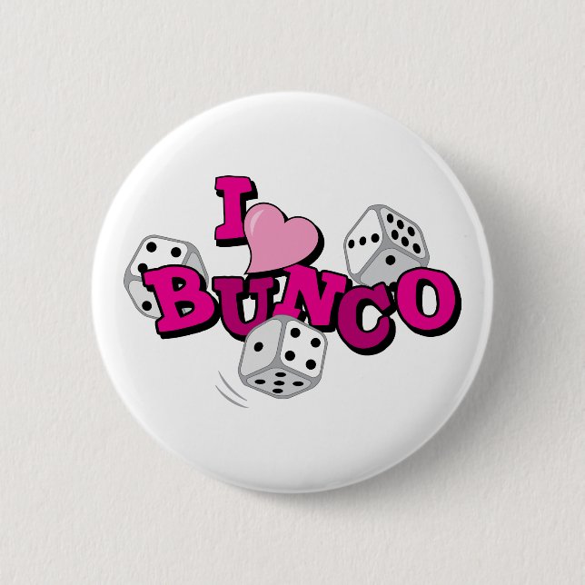 Chapa Redonda De 5 Cm Juego de dados Bunco (Anverso)