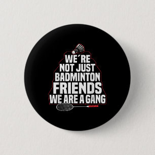 Chapa Redonda De 5 Cm Juego de equipo de bádminton Un jugador de bádmint