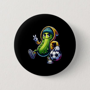 Chapa Redonda De 5 Cm Juego de fútbol Urna Pickle Vibraciones geniales d