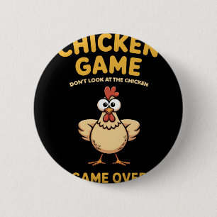 Chapa Redonda De 5 Cm Juego de Pollo No Mires Al Pollo Gameover Pou