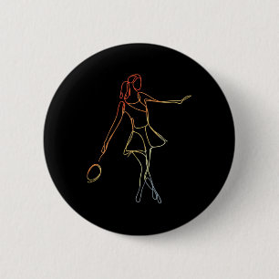 Chapa Redonda De 5 Cm Juego De Traslado Del Reproductor De Badminton Fem