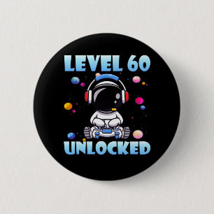 Chapa Redonda De 5 Cm Juego de video de nivel 60 desbloqueado 60 cumplea